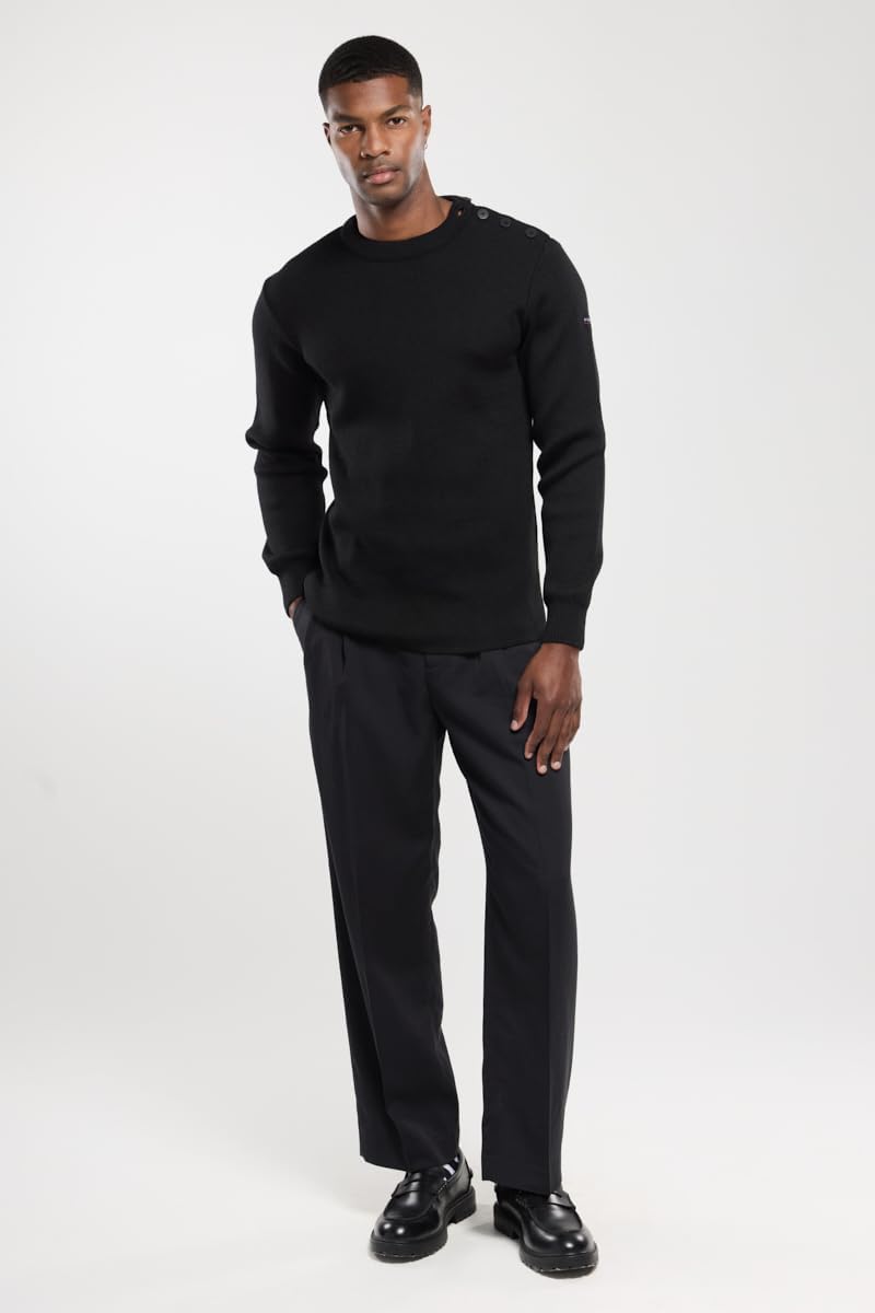 Armor Lux Herren Fouesnant Pullover XXS Noir, XXS Noir
