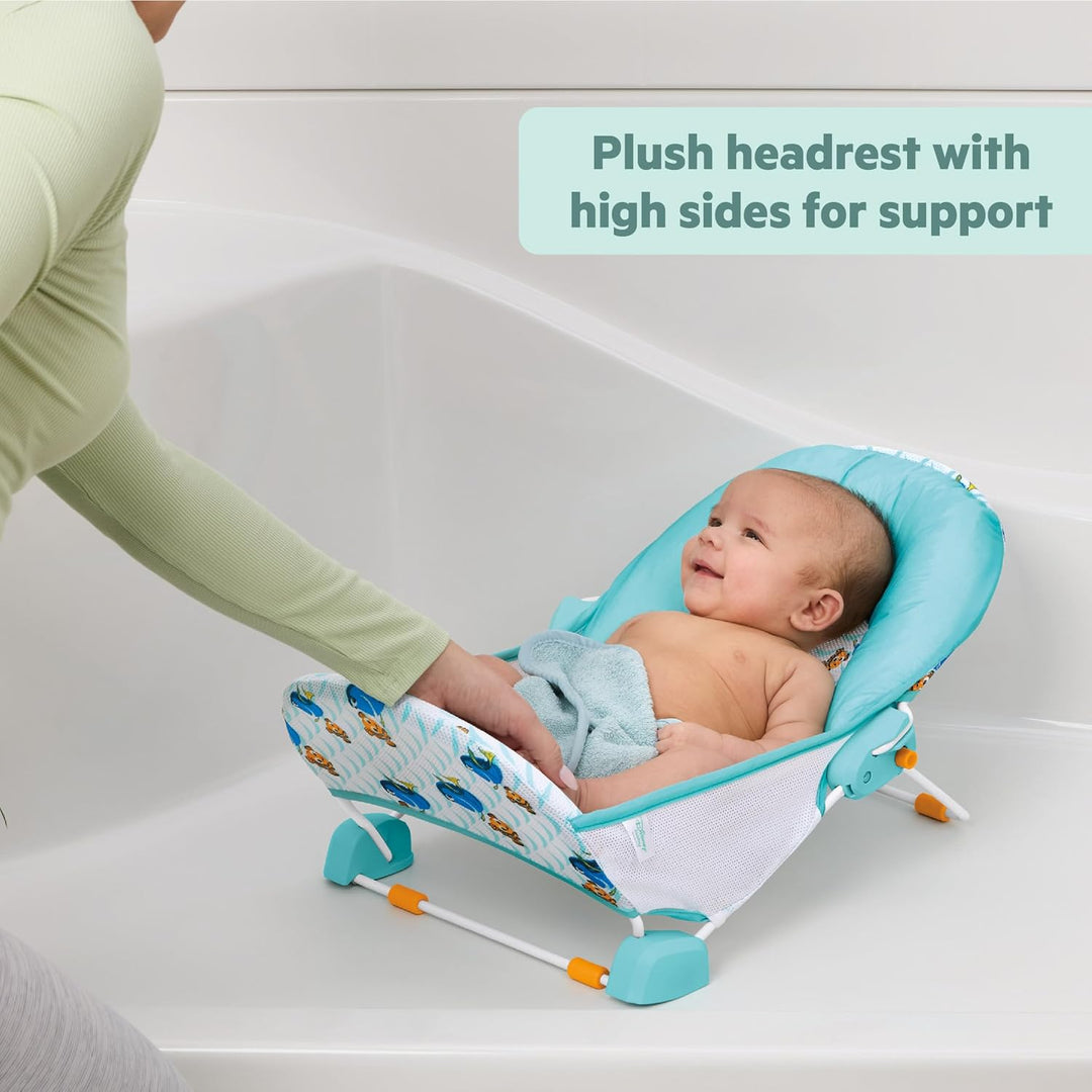 Disney Baby Findet Nemo Baby Badewannensitz von Bright Starts, Klappbarer 2-Positionen Baby Badesitz