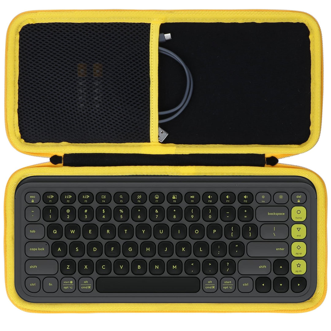 Lebakort Hart Schutz Hülle Etui Tasche für Logitech POP ICON Keys Tastatur | Hartschale, Weiches Inn