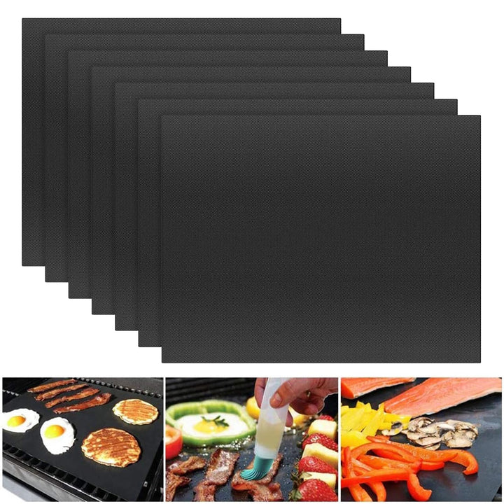 7 Stück Dauerbackfolie für Backofen, 40x33cm Antihaft Backmatte, Wiederverwendbar Backpapier für Den