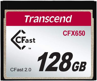 Transcend USB 3.1 Gen 1 CFast 2.0 Kartenleser TS-RDF2 + 128 GB CFast 2.0 CFX650 Speicherkarte TS128G