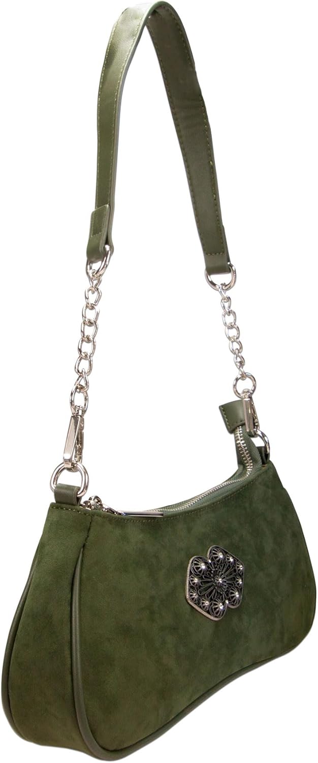 Alpenflüstern Trachtentasche Lissy - Damen Trachten Handtasche, Schultertasche fürs Dirndl, Tasche z