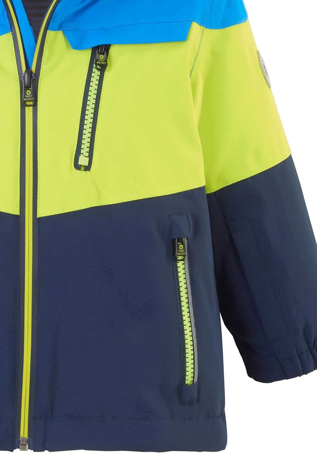 Killtec Unisex Fisw 3 Mns Ski Jckt Skijacke/Funktionsjacke mit Kapuze und Schneefang 74-80 neon blue