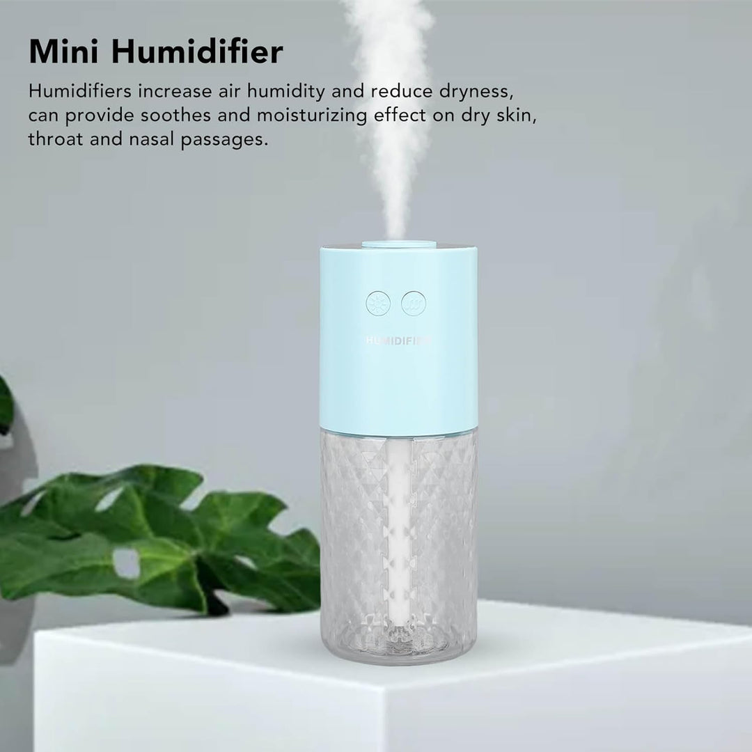 Tragbarer Mini-Luftbefeuchter, Extrem Leise 200 Ml Schreibtisch Tragbarer Auto-Luftbefeuchter Kleine