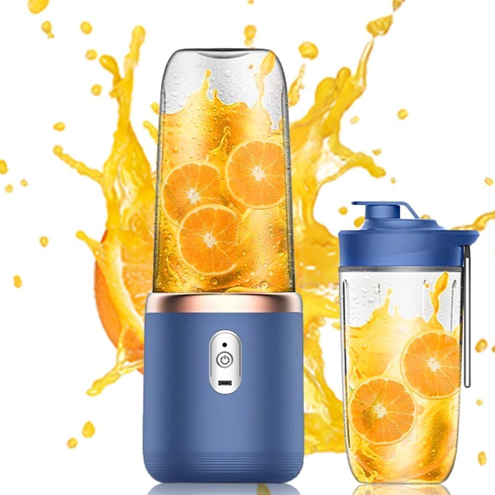 Smart-J Turboblend tragbarer Standmixer mit wiederaufladbarem Lithium-Akku, USB 1500 mAh, kompaktes
