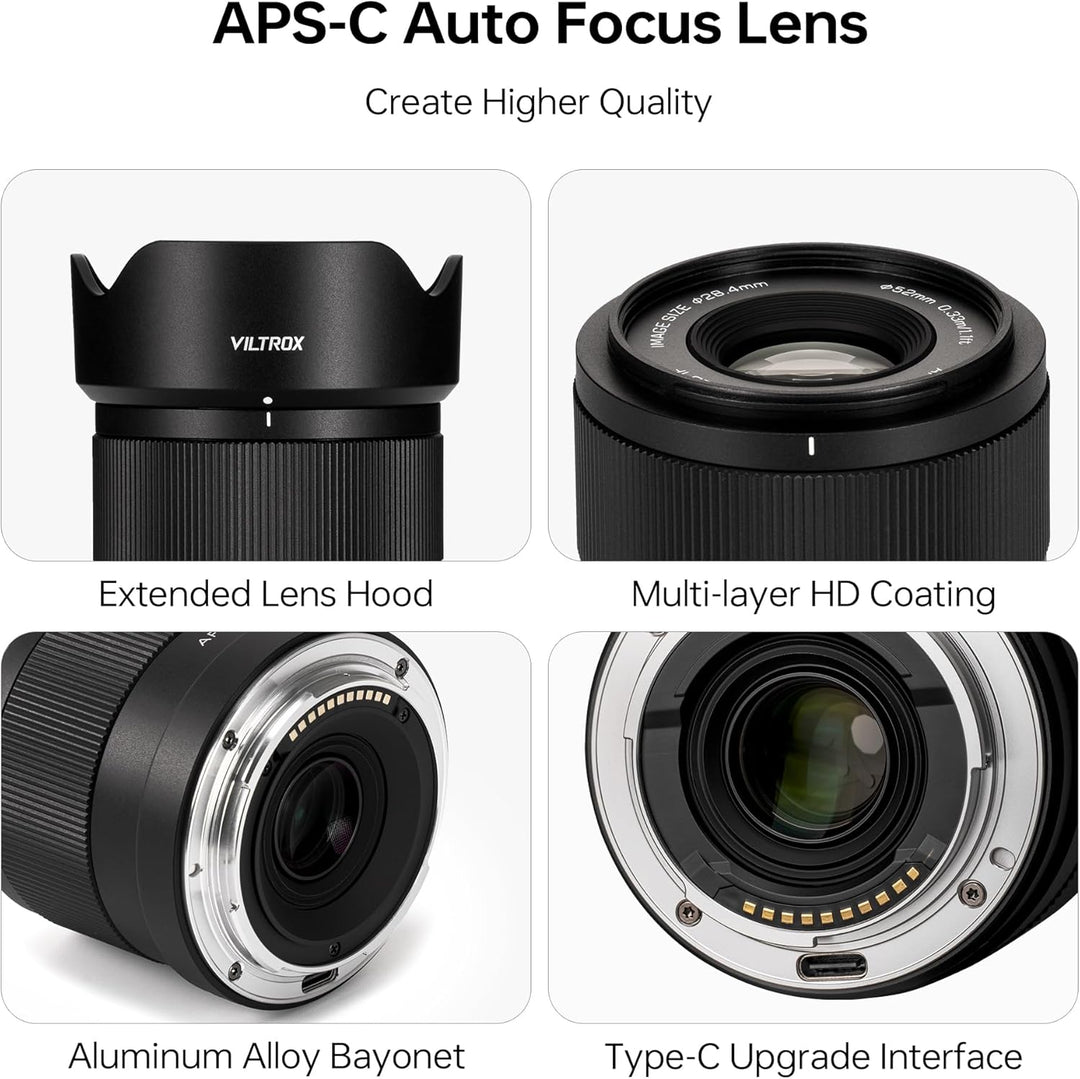 VILTROX AF 35mm F1.7 Objektiv für Nikon Z-Mount, f/1.7 APS-C Autofokus-Festbrennweite mit grosser Bl