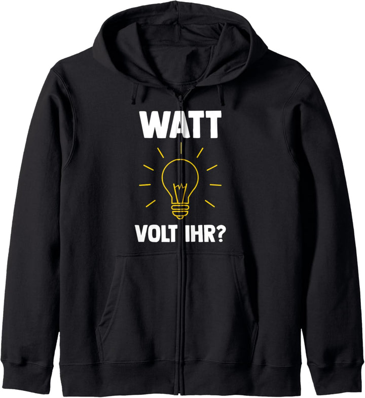 Elektroniker Tshirt Handwerker Werkzeug Elektrotechnik Volt Kapuzenjacke