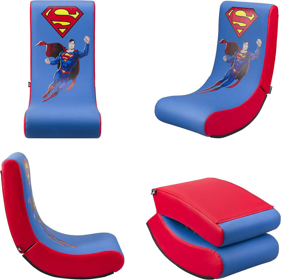 Subsonic Superman - Rock'n'seat junior gamer chair- Kinder/Jugendliche Gaming-Stuhl offizielle Lizen