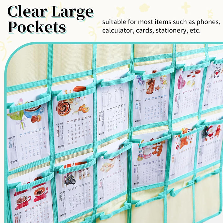 SAVORLIVING Organizer zum Aufhängen über der Tür, Handy, zum Aufhängen, Klassenzimmer, Diagramm, Wan