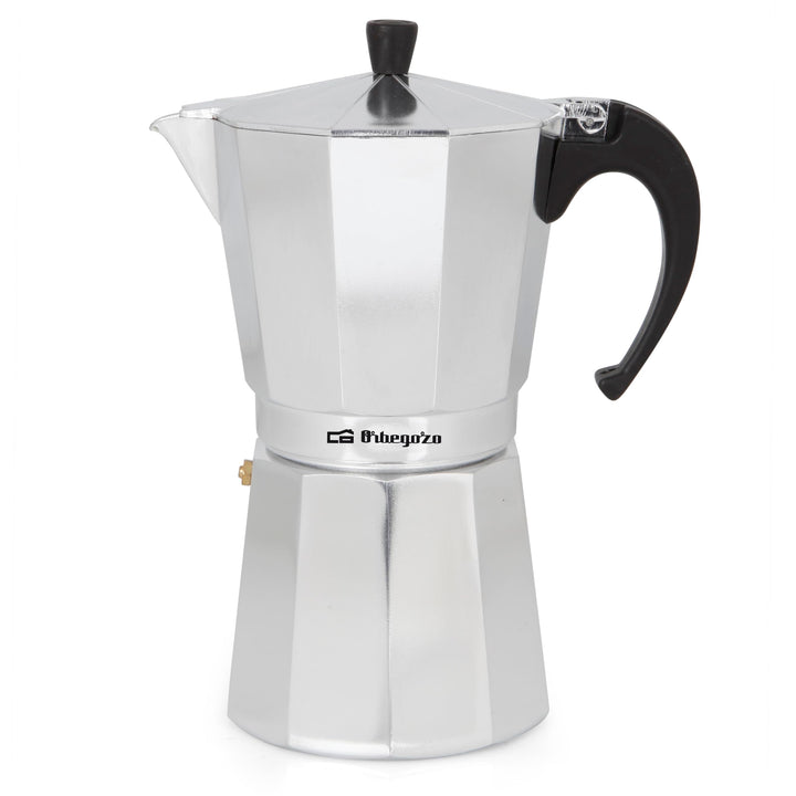 Orbegozo KF 300 - Italienischer Kaffeekocher aus Aluminium, 3 Tassen Kapazität (145 ml) Drei Tassen.