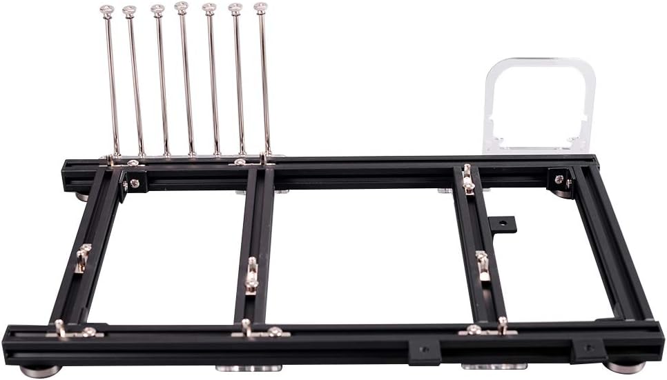 VBESTLIFE DIY Computergehäuse, Open Frame Aluminiumlegierung ATX Computer PC Gehäuse Übertaktungstes