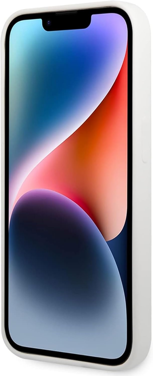 Karl Lagerfeld KLHCP14XSNIKBCH Hülle für iPhone 14 Pro Max 6,7" hardcase Weiss Silicone Ikonik Black