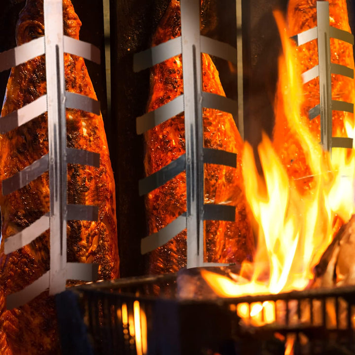 Flammlachsbrett mit Stabiler Halterung aus Edelstahl-Räucherbretter aus Zedernholzbrett-Grillzubehör