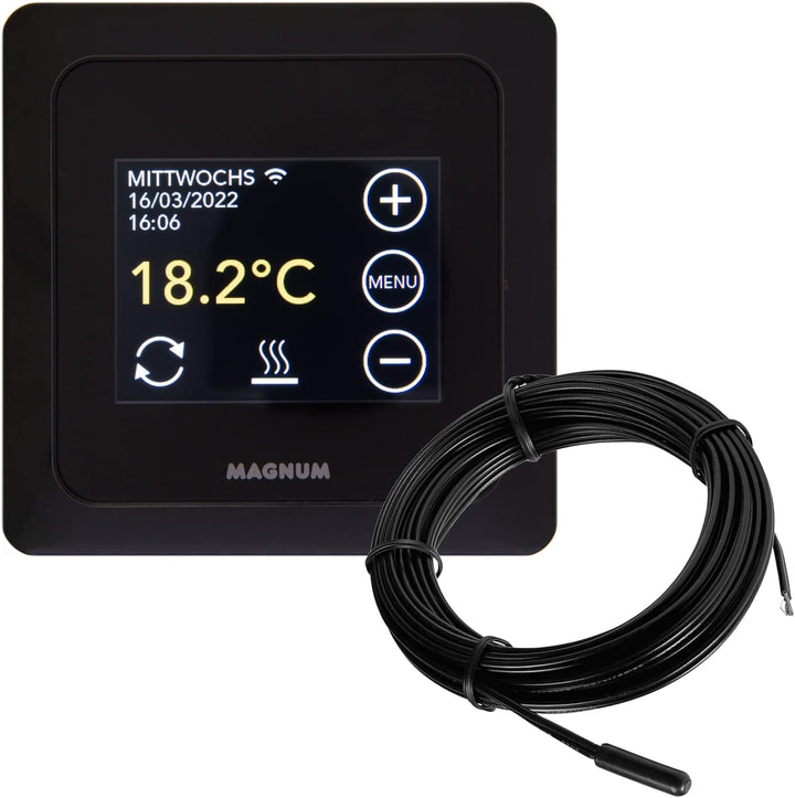 MRC WiFi Smart Thermostat/Raumregler mit Bodenfühler für Fussbodenheizung, Elektro-Heizung, Konvekto