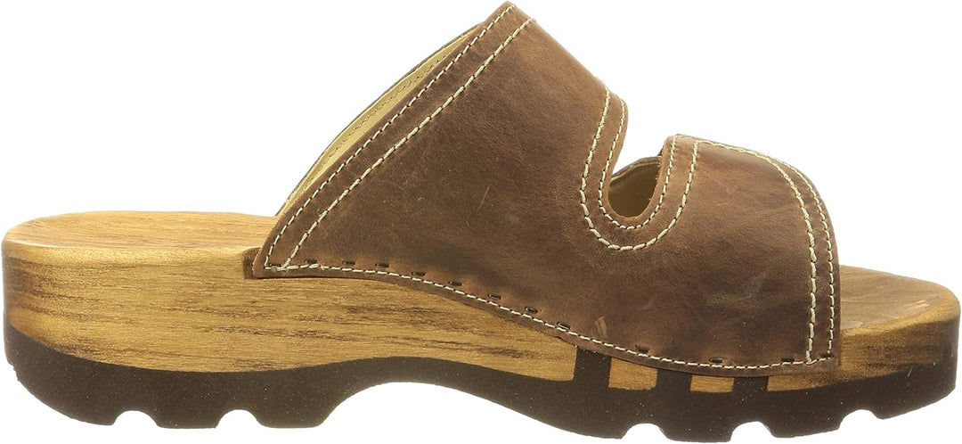 Woody Herren Roman Holzschuh 50 EU Tabacco