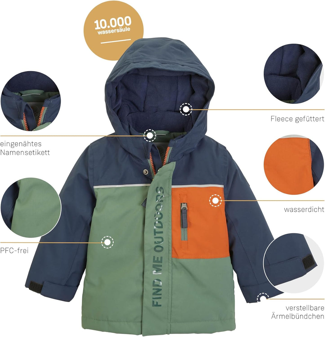 first instinct by killtec Unisex Fiow 18 Mns Jckt Funktionsjacke mit Kapuze/Outdoorjacke ist wasserd