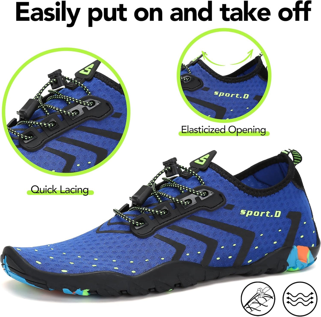 SAGUARO Badeschuhe Strandschuhe Aquaschuhe Wasserschuhe Surfschuhe Schwimmschuhe für Damen Herren Ki