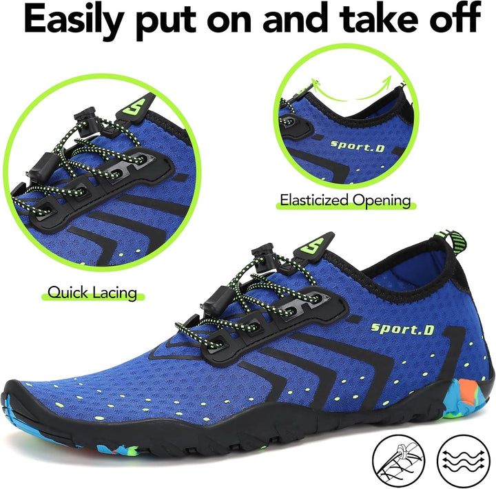 SAGUARO Badeschuhe Strandschuhe Aquaschuhe Wasserschuhe Surfschuhe Schwimmschuhe für Damen Herren Ki