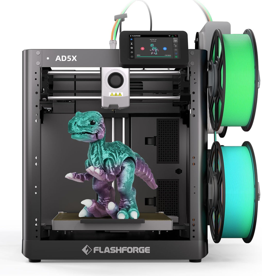 FLASHFORGE AD5X Multimaterial-3D-Drucker Mehrfarbendruck, 600mm/s Geschwindigkeit 1-klick Druck mit
