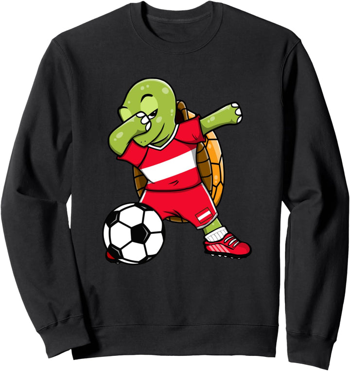 Dab Schildkröte Österreich Fussball Österreichische Flagge Sweatshirt