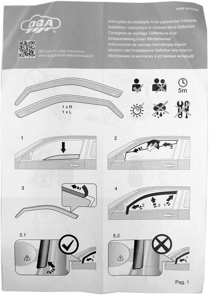 Storm Xccessories 15020 Windabweiser/Regenschutz, zur Montage innen