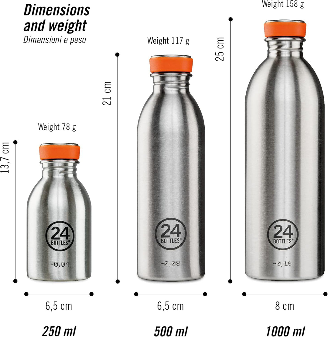 24BOTTLES Urban - Trinkflasche Tuxedo Black 500 ml, Tuxedo Black 500 ml