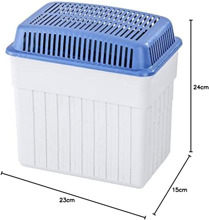 WENKO Feuchtigkeitskiller mit 2 kg Granulatblock, Raumentfeuchter, fasst bis zu 2,8 l Feuchtigkeit,