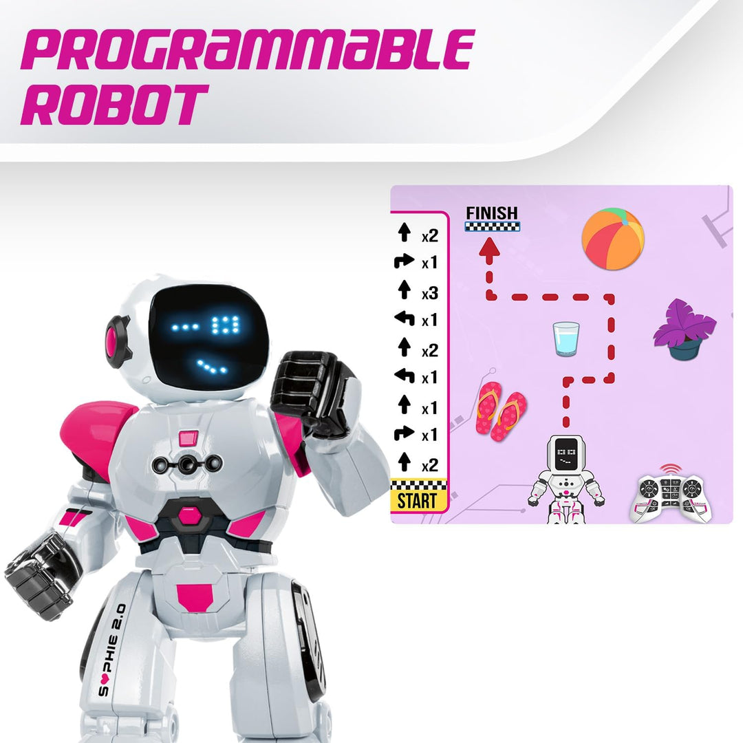 Xtrem Bots - Sophie, Roboter Kinder Rosa, Kinder Roboter Ferngesteuert Jungen Und Mädchen, Roboter S