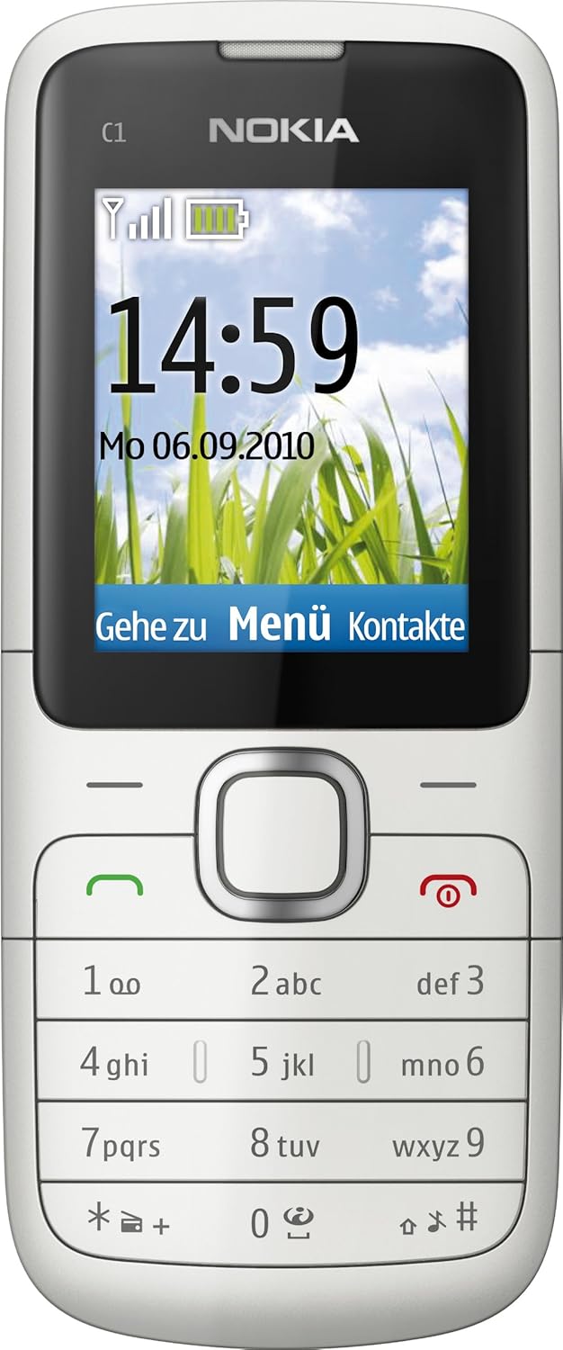 Nokia C1-01 Handy (Ohne Branding, 4,6 cm (1,8 Zoll) Display, VGA Kamera) warm grey, warm grey