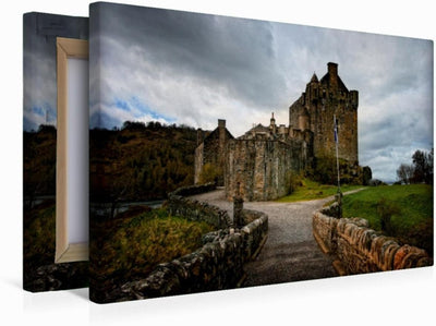 Premium Textil-Leinwand 45 x 30 cm Quer-Format Eilean Donan Castle, Schottland | Wandbild, HD-Bild a