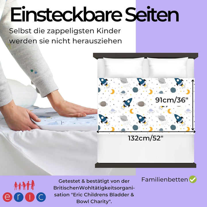 Hygge Sheets® Bettunterlage wasserdicht für Kinder & Jugendliche | passend für Einzel- & Jugendbett