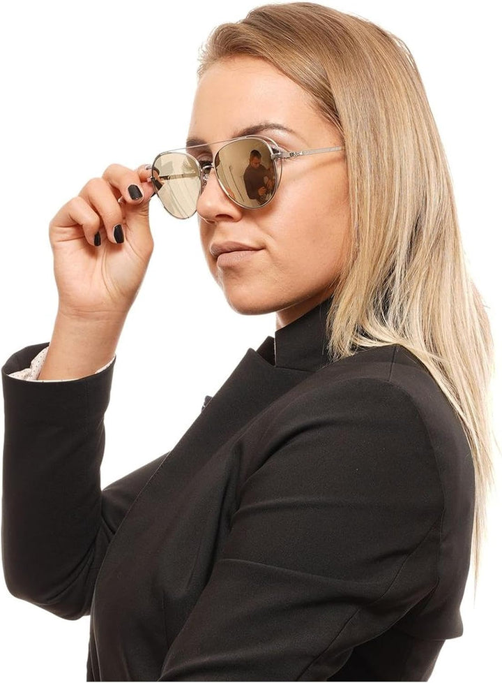 Ted Baker Sunglasses Damen Runa Sonnenbrille, Silber, 56/16-140
