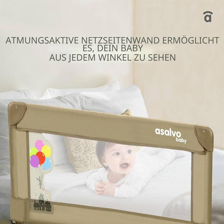 asalvo 151508.0 Bettgitter 90 x 43,5 cm, weiss Weiss, Wei&amp;