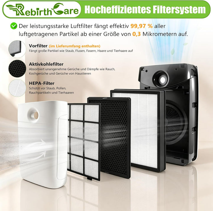 2er Filter Set für Philips Luftreiniger FY2420/30, AC2882, AC2887, AC2889 &amp; AC3829, Serie 2000 und 3
