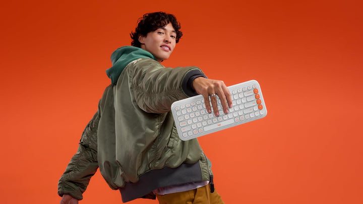 Logitech POP ICON Combo, Bluetooth-Tastatur-Maus-Set, Komfortables Tippen, programmierbare Tasten, l