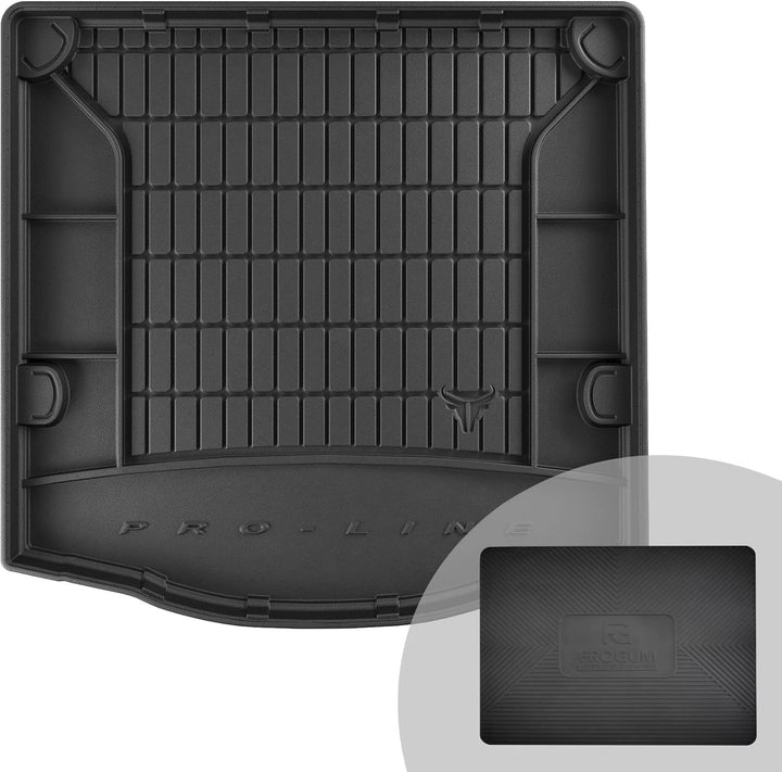FROGUM ProLine 3D Gummimatte Exklusive Auto Kofferraummatte Kofferraumwanne für Ford Focus III 2010-