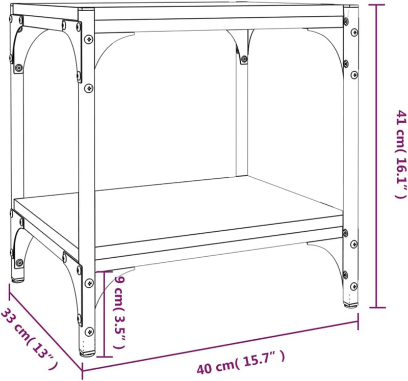 Tidyard TV Schrank mit 2 Ablagen Fernsehschrank Fernsehtisch Sideboard Lowboard TV-Board HiFi Möbel