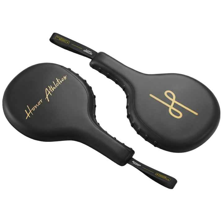 Honor Athletics Professionelle Box- und MMA-Boxpratzen (Paar) Schwarz, Schwarz