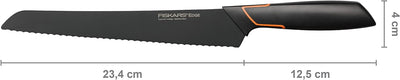 Fiskars Brotmesser, Modernes Design, Gesamtlänge: 35 cm, Qualitätsstahl/Kunststoff, Edge, 1003093 23