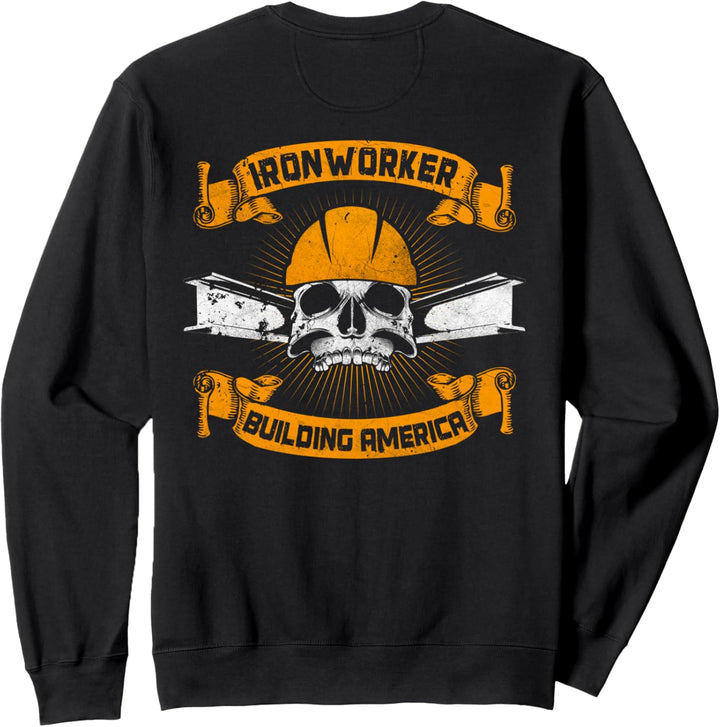 Ironworker Shirts Union Gift Design On Back Of Clothing Sweatshirt
