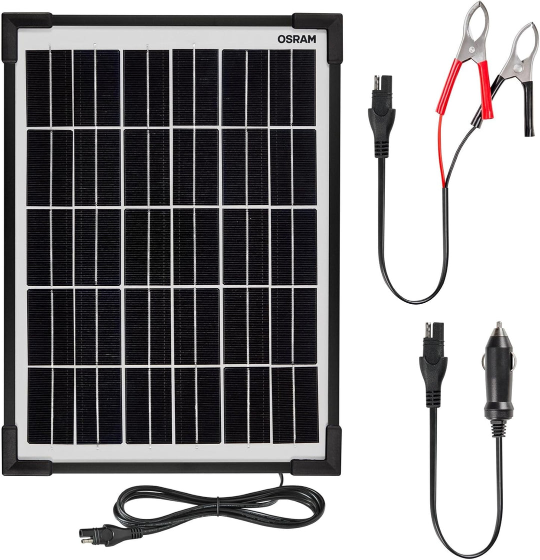OSRAM BATTERYcharge SOLAR 10W, Solar-Batteriewartungsgerät, 12V Batterieladung, 10W