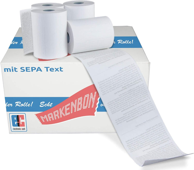 EC Cash Thermorollen (BPA-Frei) passend für VR Bank VX 680 [13m] (50 Rollen) - markenbon