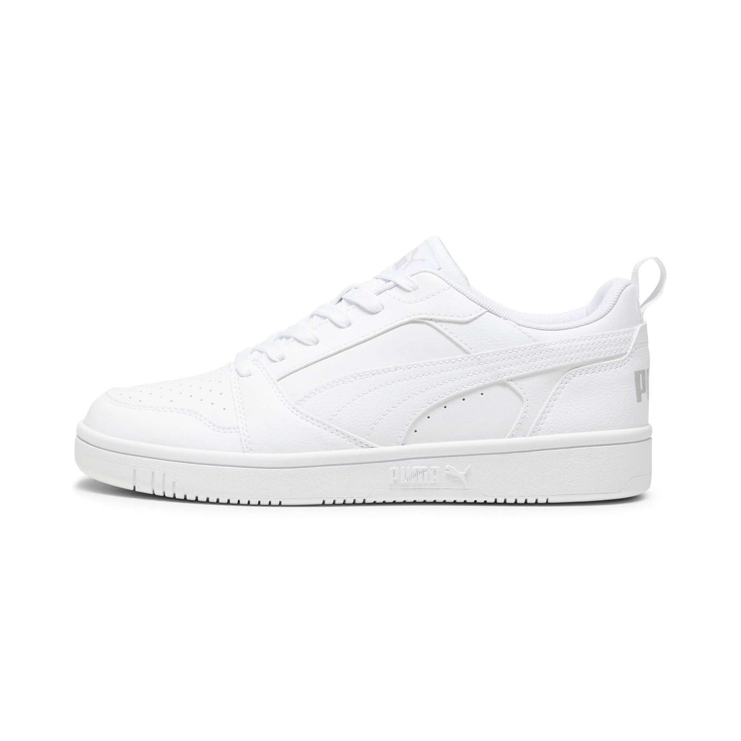 PUMA Unisex Rebound V6 Low Leichtathletik-Schuh 40 EU Puma White Cool Light Gray, 40 EU Puma White C