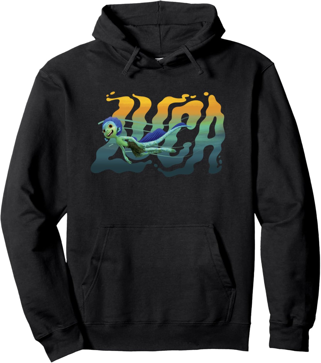 Disney Pixar Luca Swimming Logo Pullover Hoodie