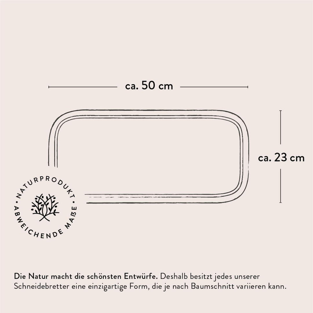 DAS OLIVENHOLZBRETT® Olivenholz Schneidebrett mit Saftrille/Servierbrett aus Olivenholz/Steakbrett/O
