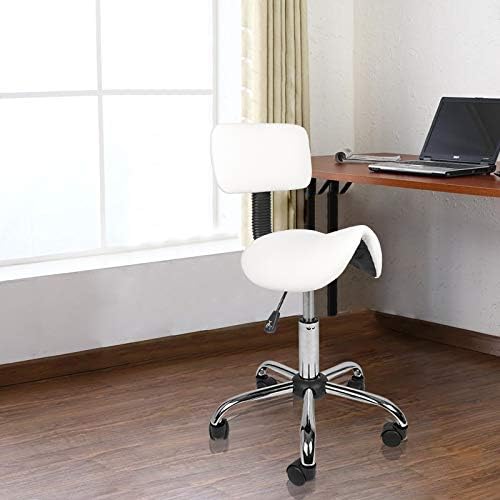 Mingone Sattelhocker Ergonomischer Arbeitshocker 360° Drehbarer Hocker Höhenverstellbarer Bürohocker