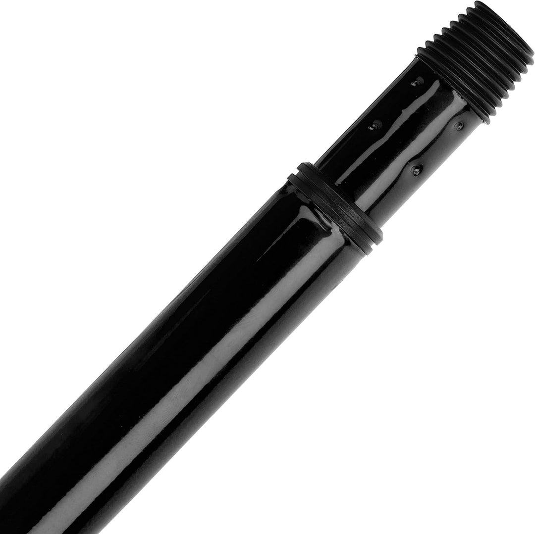 V7 Universal-Kehrbesen, V-Besen mit V-förmigen Borsten, Teleskop-Stiel und Gummilippe zum mühelosen