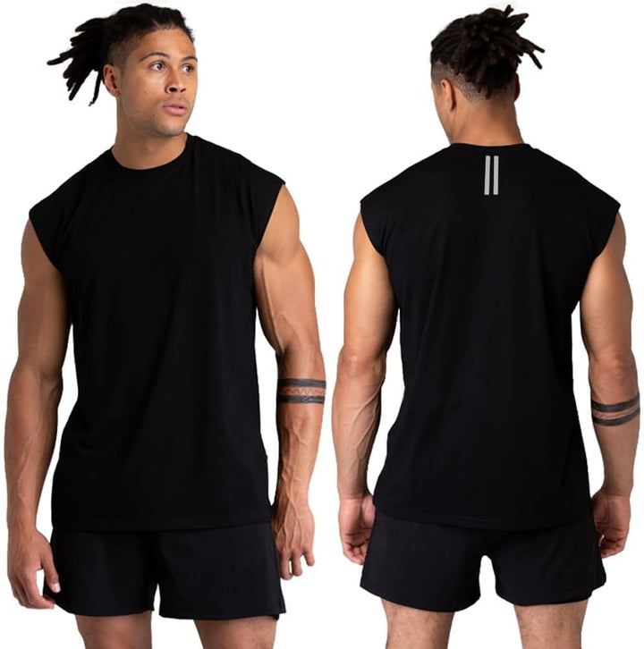 1, 3 or 5er Pack Mens Cotton Gym Tank Tops Workout ärmellose Shirts Athletic Muscle Tank Training Bo