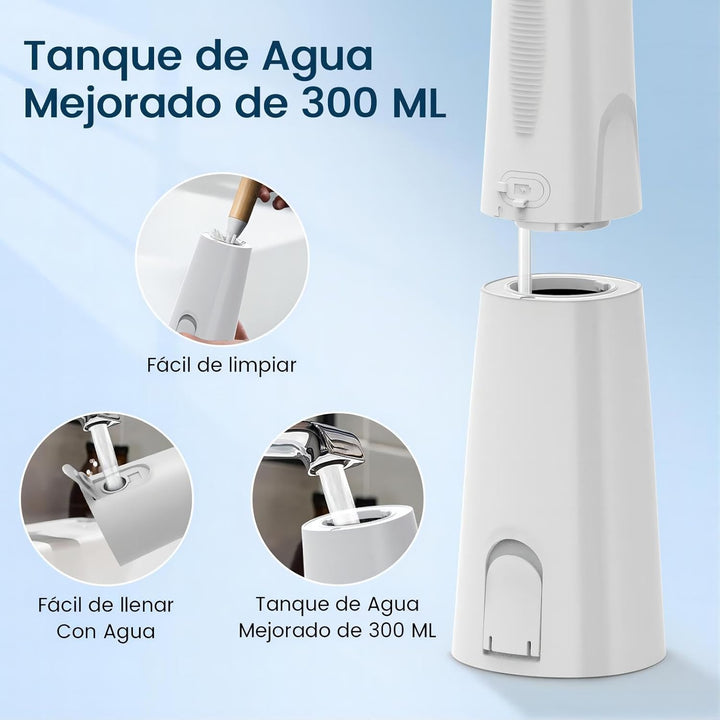 Munddusche, Vimmk Professional Waterflosser Zahnmunddusche IPX7 Wasserdicht 300ML Wassertank USB-C W