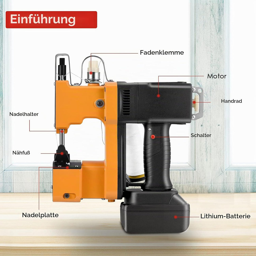 Elektrisch Sacknähmaschine Tragbares Beutelverschliessmaschine Tragbare Nähmaschine Industrie Nähmas
